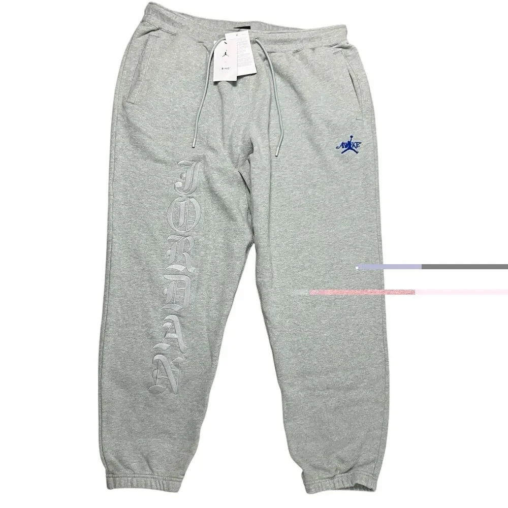 Nike Jordan x Awake NY Sweatpants Mens XXL Gray Activewear Streetwear FQ5445-091